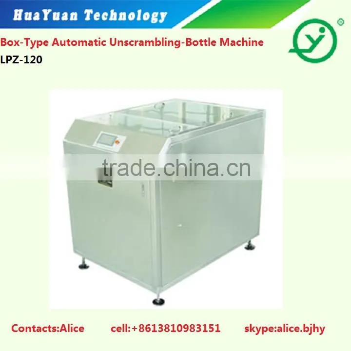 bottle unscrambler machine