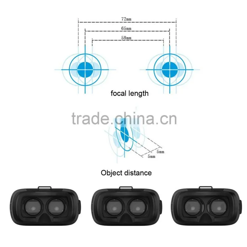 3D Virtual Reality 3D VR Box Headset Game Glasses Helmet for Phone 3D Glasses bluetooth remote control