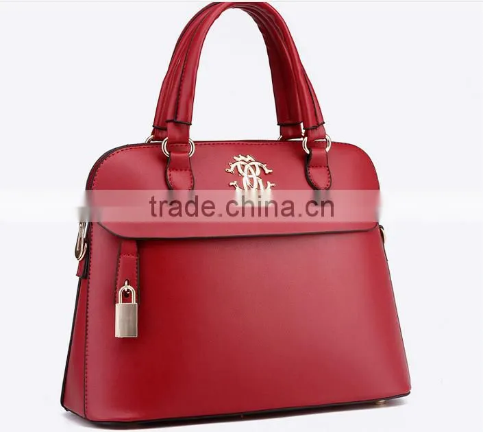 Factory price PU lady hand bag women leather shoulder bag