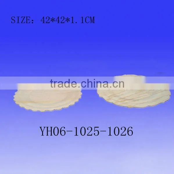 pine wood wooden tray with natural color for food/fruit