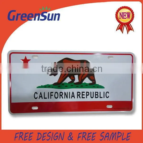 Wholesale Cheap customized license plate sublimation blanks