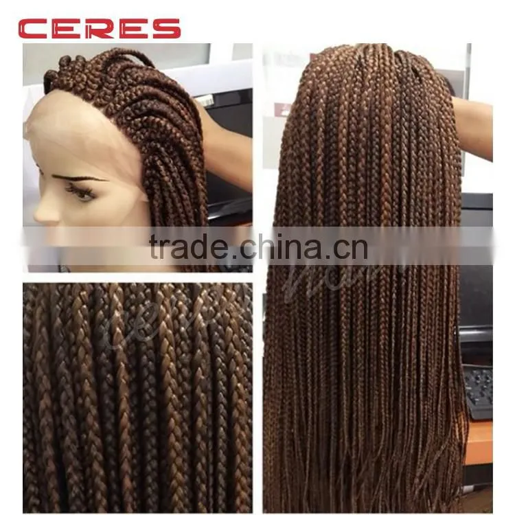 fashional micro braided lace front wigs cheap african american braided wigs for black women