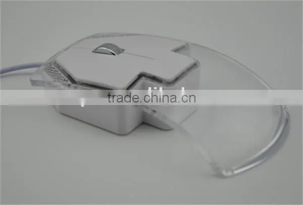 high quality Wired USB transparent mouse Lovely gift mouse and game mouse