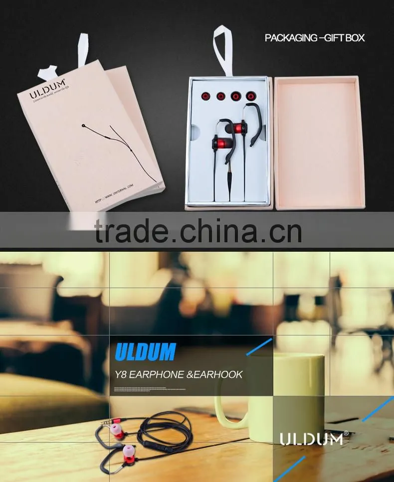 Earphone ULDUM sport earphones with speaker for mobile phone mp3 mp4 player