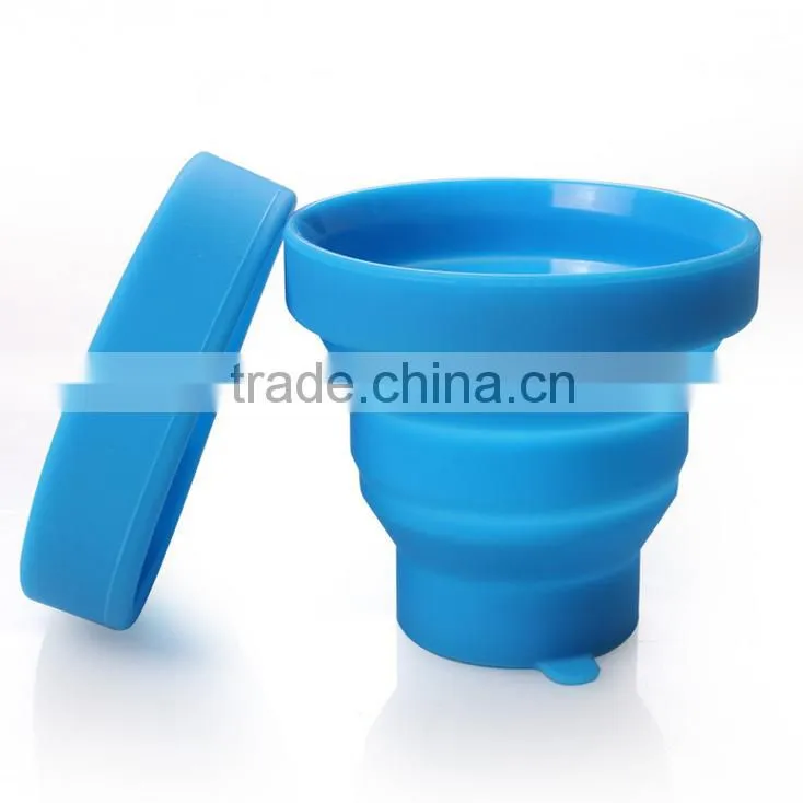 BPA Free silicone folding cup,Heat Resistance silicone folding cup,FDA/LFGB Standard silicone folding cup