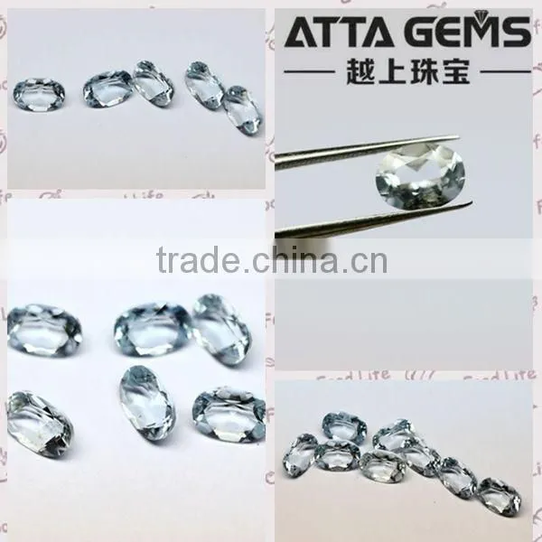 Unselfish love-Oval cut synthetic aquamarine crystal price