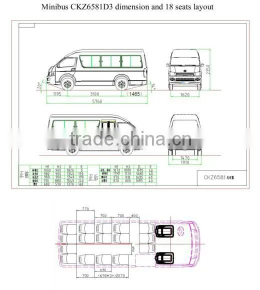 16-20 Seats Layout JMC Engine Technology China CNG Mini Shuttle Buses With A/C
