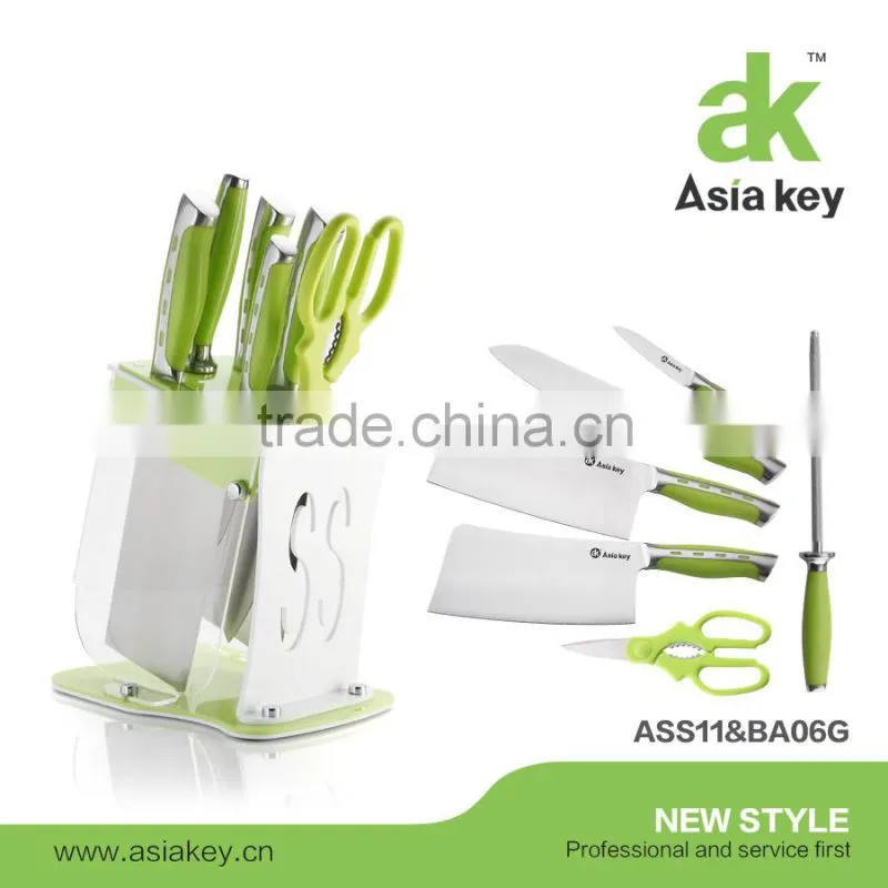 Beautiful design exclusive line handle knife set with scissor