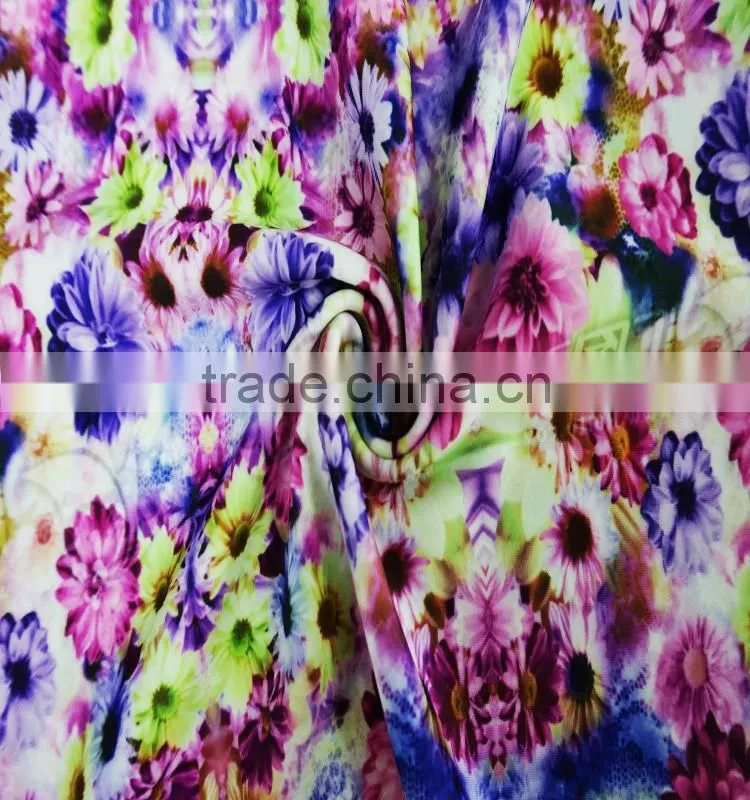 Free Sample 3D Printing Polyester Spandex Lycra Fabric