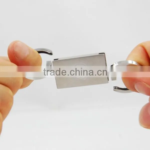Factory Price wholesale Stainless steel custom rubber keyring &keychain