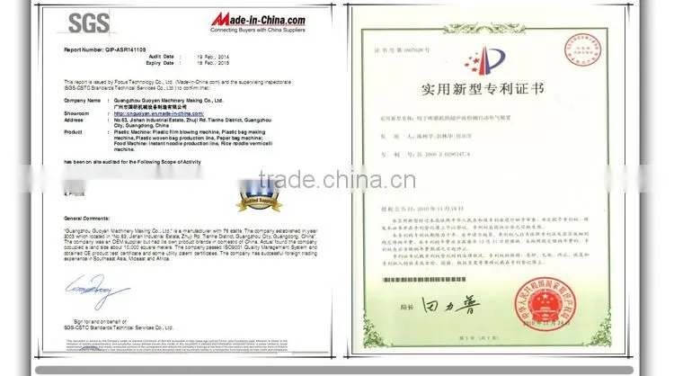 GuoYan polypropylene Automatic PP woven bag Cutting and Sewing sack Machine