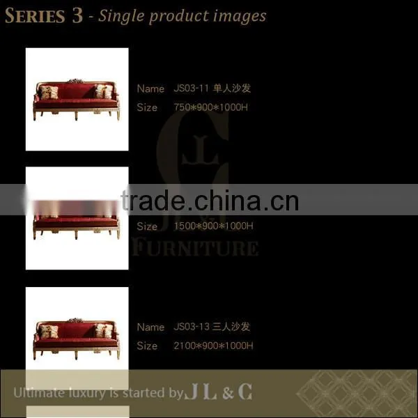 JS01-11 Living Room Hand Engraving Sectional Sofa JL&C Luxury Home Furniture New Sofa Designs