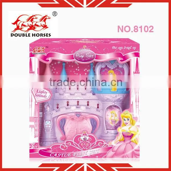 8012 role play set for girls pretend toys plastic villa