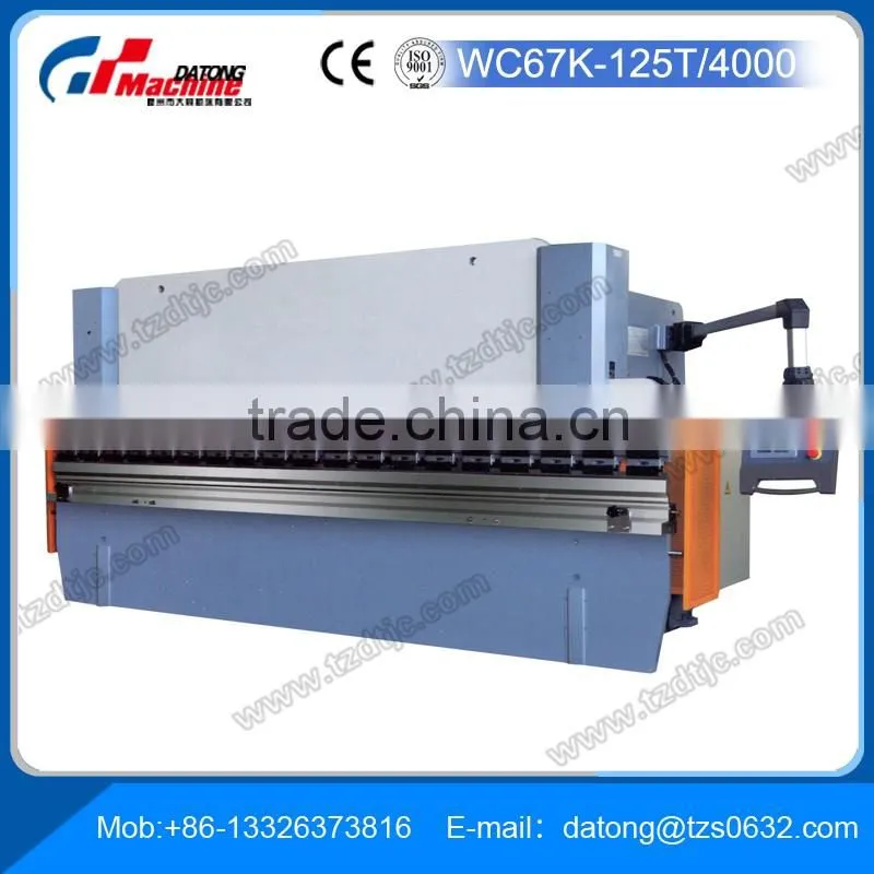Sheet Metal Cutting and WC67K-125T/4000 Hydraulic Plate CNC Bending Machine