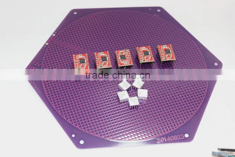 China Wholesale 2016 Delta Rostock mini kit kossel 3d printer kit reprap A4988 +Ramps 1.4+ Mega 2560 and 4Pin wire cable
