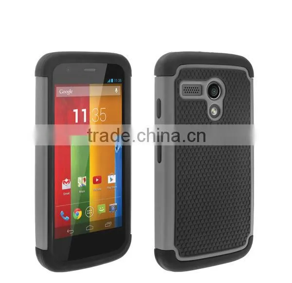 Cell phone hybrid shockproof hard case for moto g