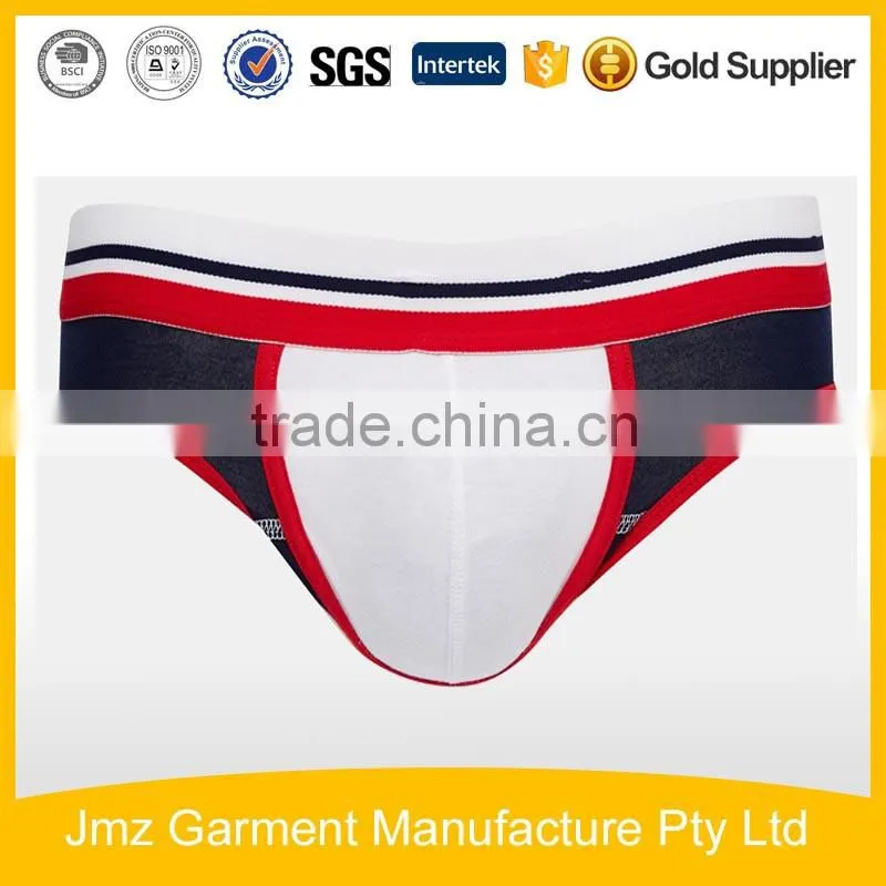 hot sale cotton elastane men sexy briefs in black g-string for men
