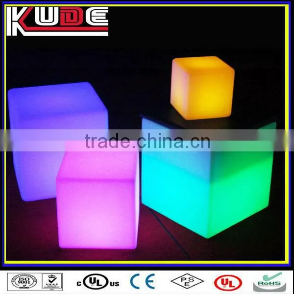 LED illuminated furniture LED cube stool/led cube seat lighting