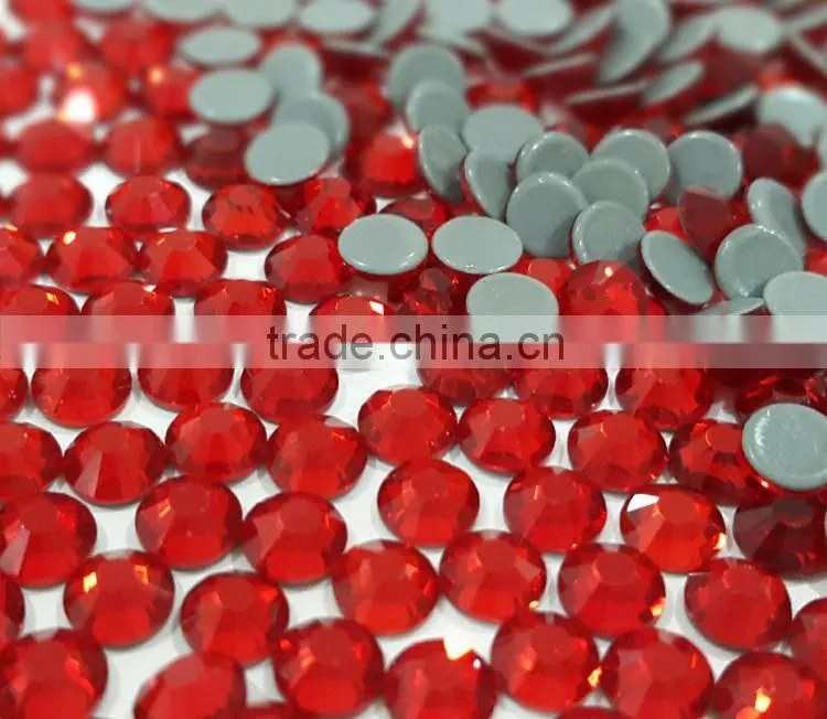 factory with 8 years experience super shine ss30 red lt siam color dmc hot fix rhinestone