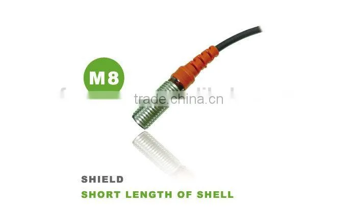 F&C F3C-08ES01 Series M8, 12~24v DC switching Transducer, Short Housing Type, Flush Proximity Transducer