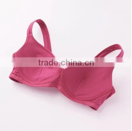 hot sell ladies popular underwear solid microfiber soft comfortable supported sport bra