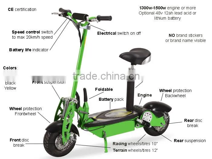 electric motor controller 1600W/evo scooter/2 wheel electric scooter