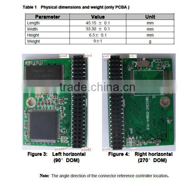 PATA Flash Module (44Pin Horizontal female)
