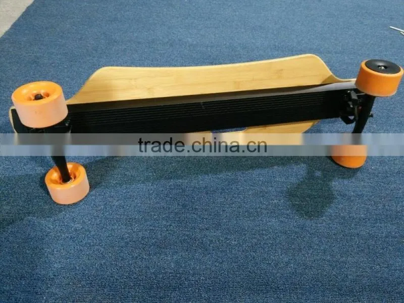 2016 No Foldable 4-wheel Electric Longboard Skateboard, 1800w Dual Drive Hub Motor Skate Board With Samsung Battery