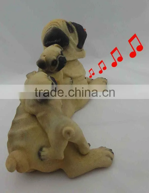 polyresin shake head figurine music toy