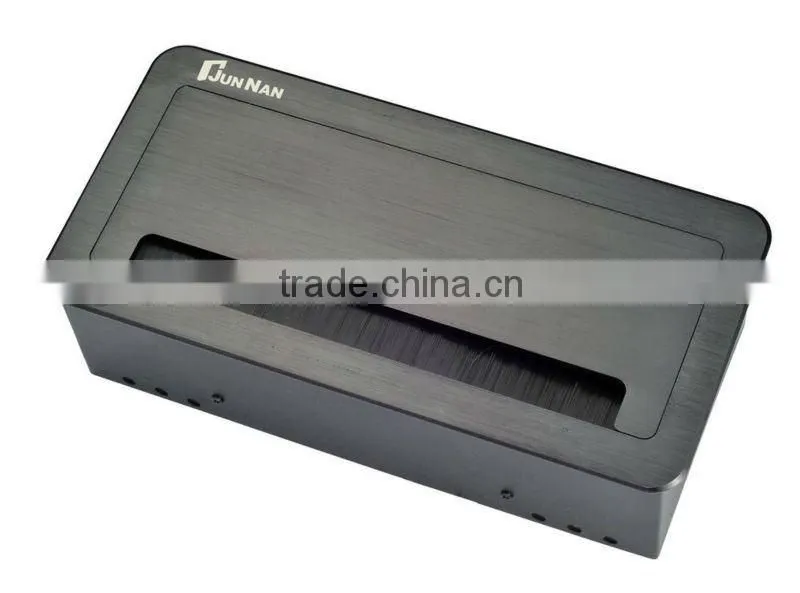 clamshell desktop power data outlets for office furniture system