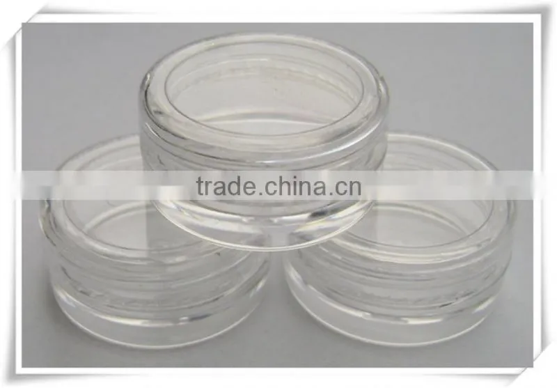 Various capacity Clear Bottom Empty cream Cosmetic Jar
