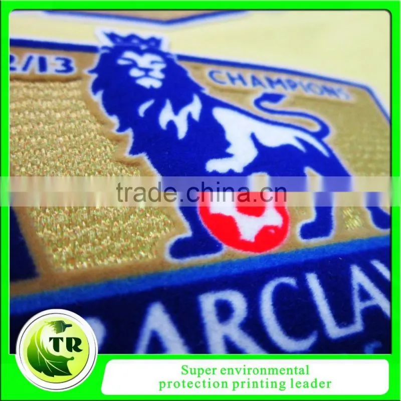 Durable washing flock silicon heat transfer logos for sportswear