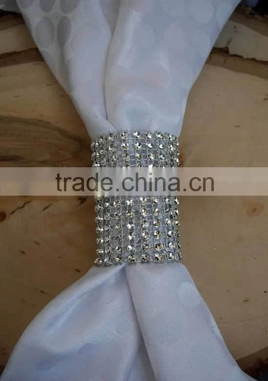 DIY Rhinestone Diamond Mesh Chair Sash Bands