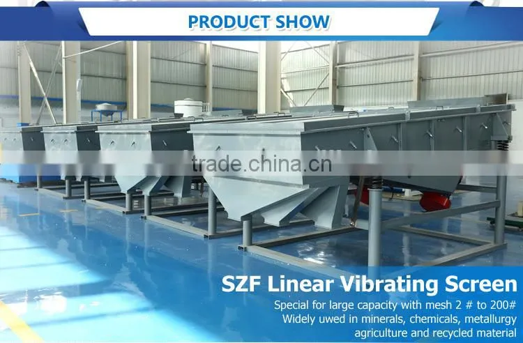 new condition linear separator type vibration screen sieving machine for building materials