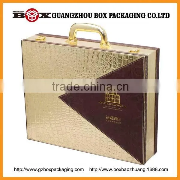 White Pu Leather Suite Case Storage Box