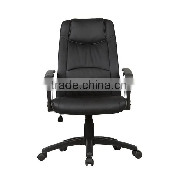 HC-A060H High back leather revolving chair with chrome armrest