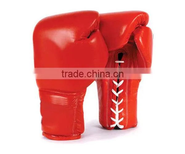 Leather professional boxing gloves