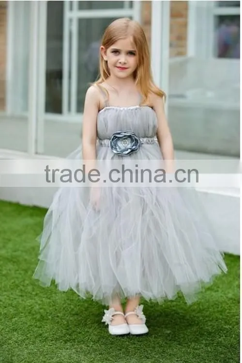2015 Europe market long lace baby party dress wholesale price sleeveless kids girl tutu dress tutu skirt