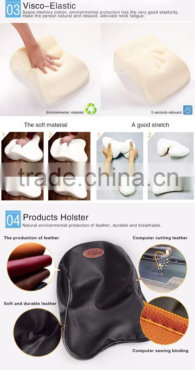 Auto decoration memory foam car headrest neck pillow