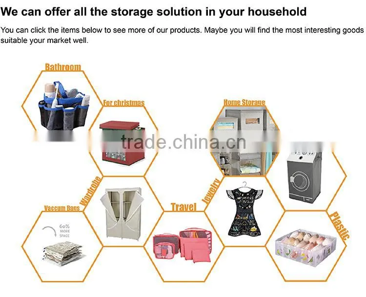 Zipper 6 PCS/set Breathable Polyester Travel Packing Cubes , Waterproof Luggage Organizer Packing Cubes