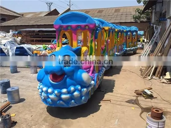 2016 New Product Used Amusement Park Rides Elephant Track Train For Kids / Adults