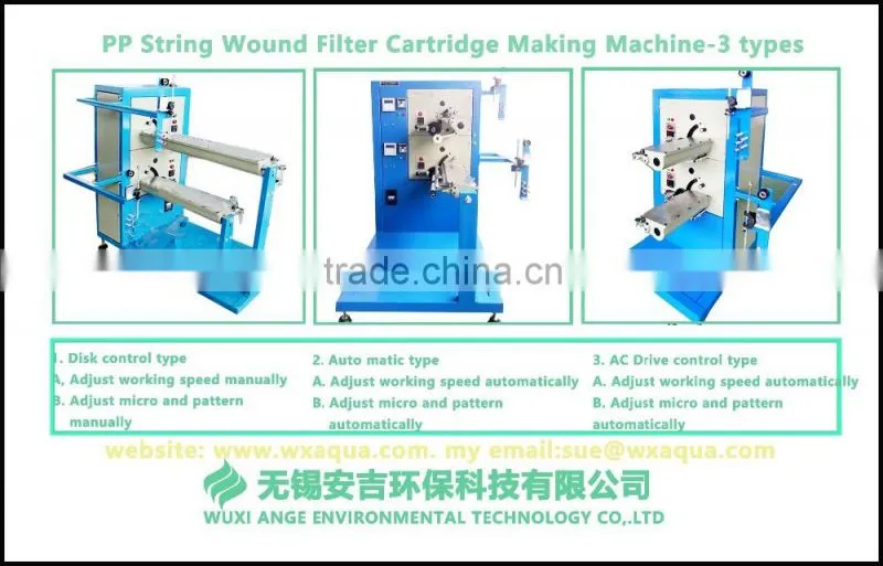 10"/20"/..70" PP Yarn Cartridge Winding Machine/Water Filter Cartridge Machine