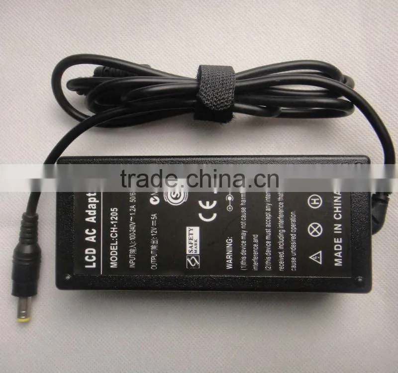 12v 5a new compatiable LCD power adapter charger for AOC LCD MONITOR A2304