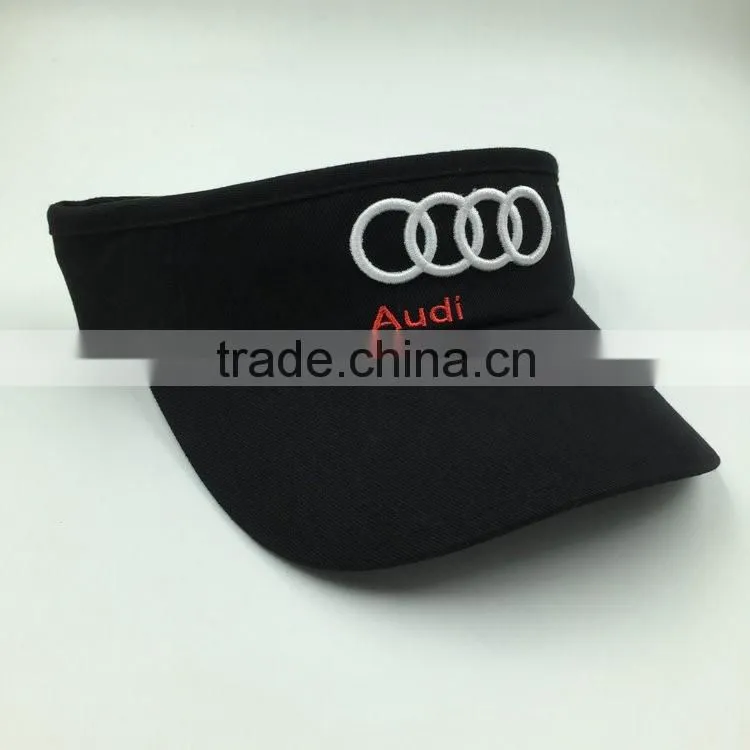 Wholesale 3D embroidery golf sports unisex sunvisor