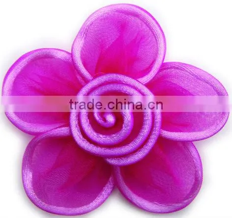 Garments accessories organza ribbon flower