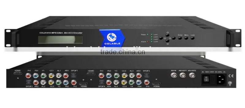The Most powerful 4ch 1080p full hd mpeg2/h.264 encoder for both cable and ip tv encoder COL5141H