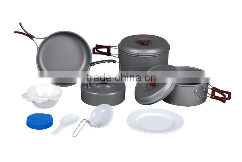 aluminium wholesale camping cookware sets