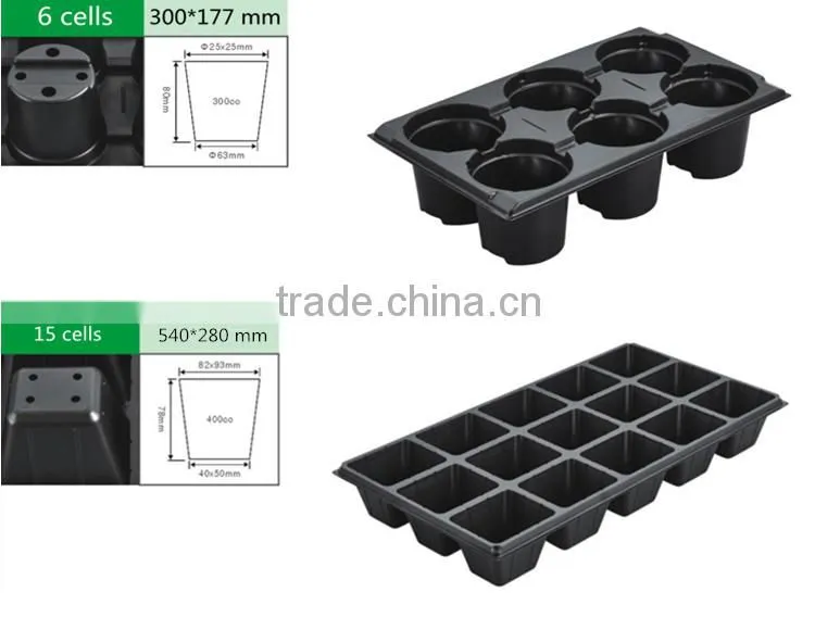 128 cells plastic flower seed tray