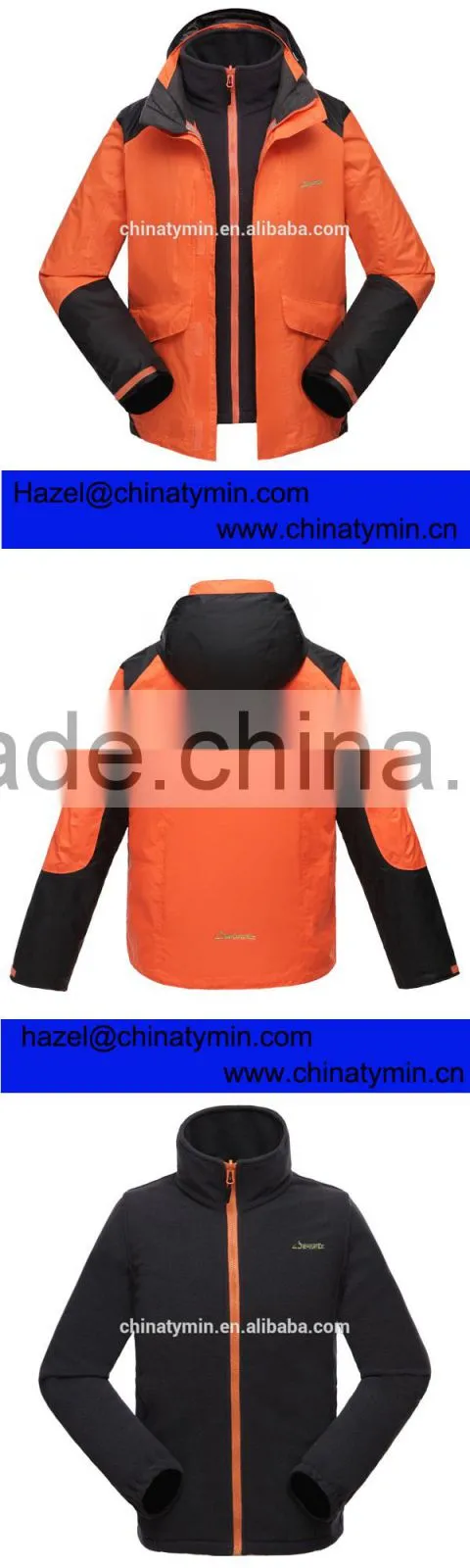 Waterproof 3-in-1 Customized Outdoor Jacket
