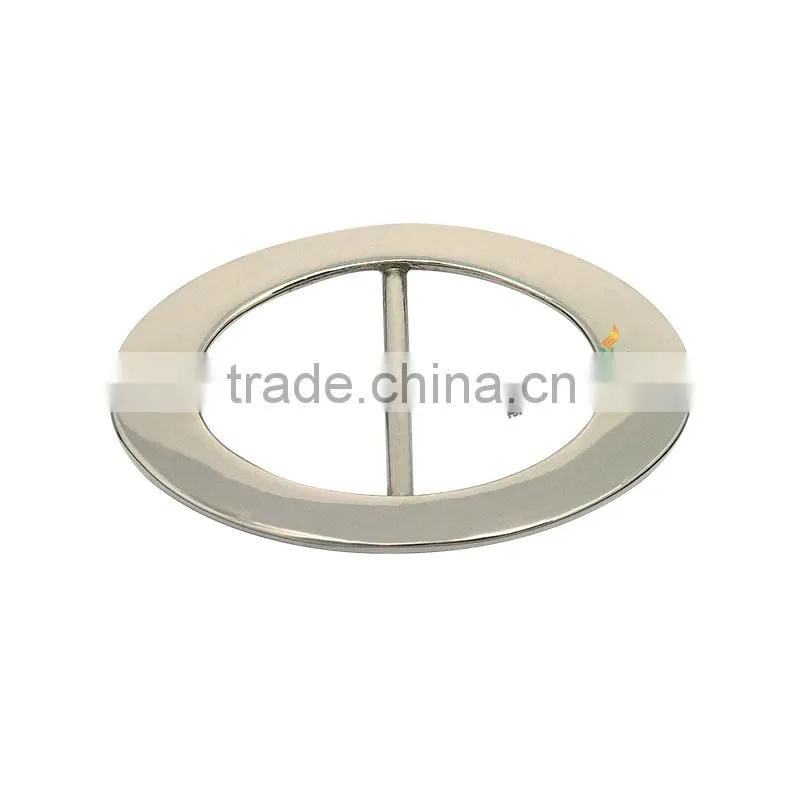 High Quality Fashion Oval Tri-Glide Nickel Metal Pin Buckle